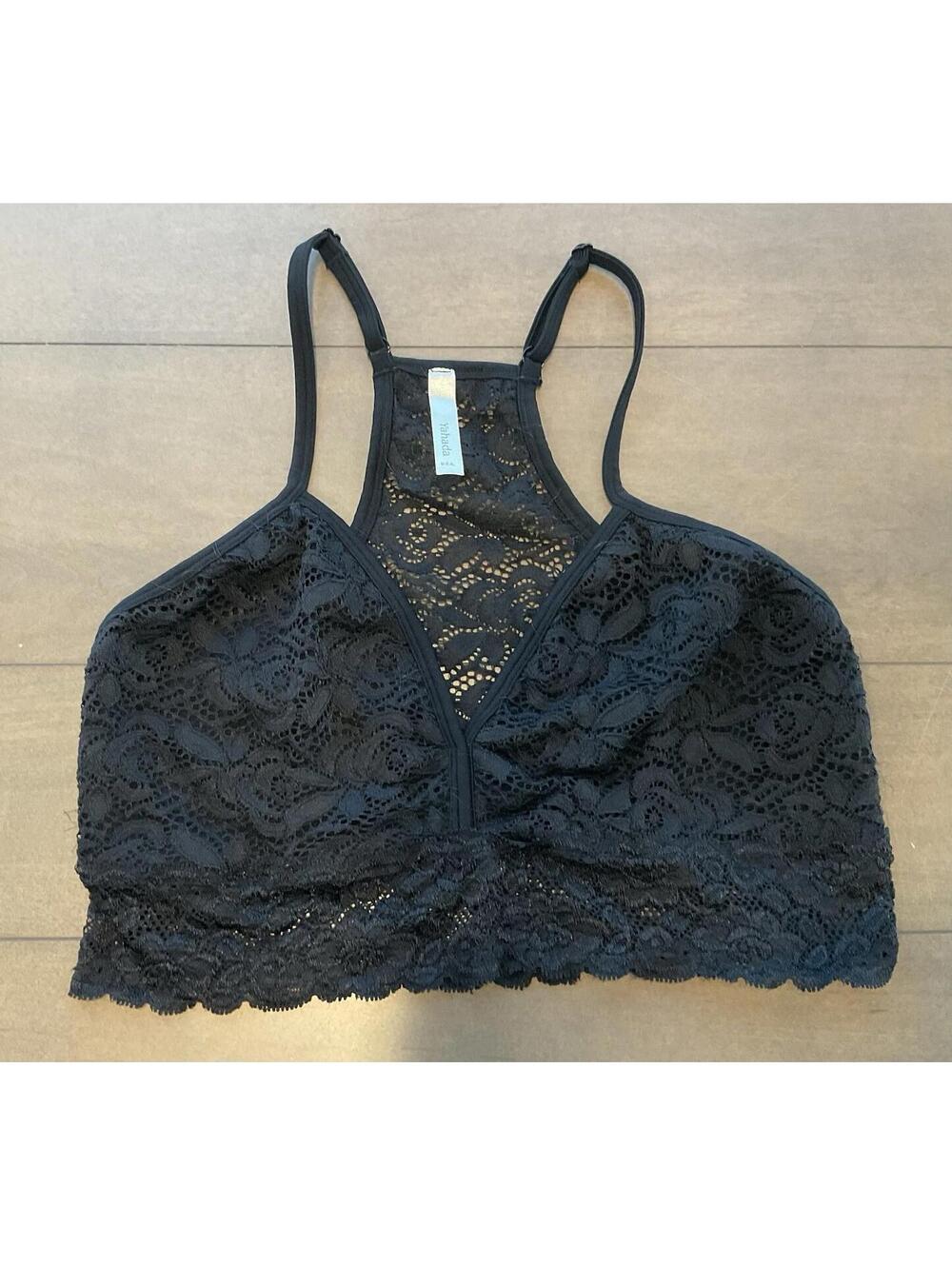 YAHADA Womens Lace Adjustable Strap Bra Size Small